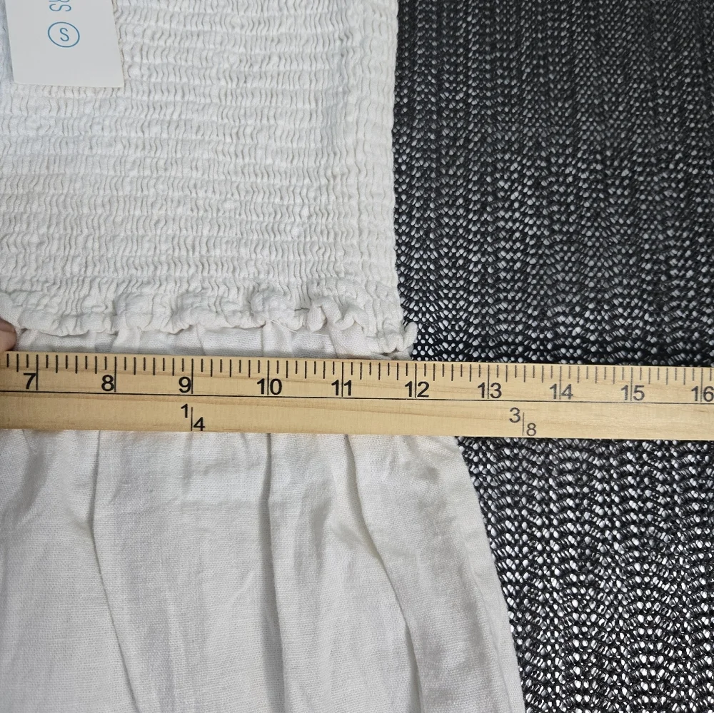 4OUR Dreamers White Dress Tiered Tube Top Size Small White NWT - Picture 12 of 16